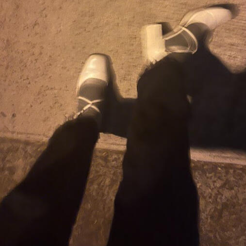 my wedding shoes before they turned red